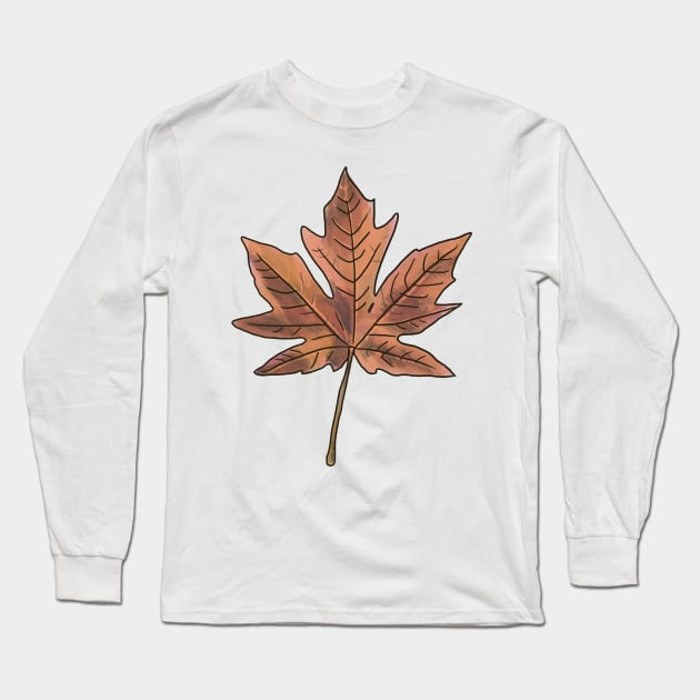 Maple Leaf Long Sleeve T-Shirt by shehitsback